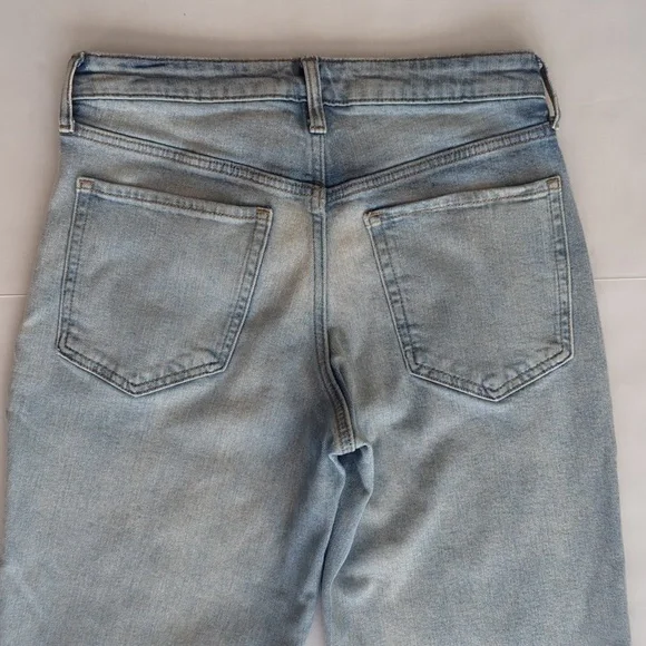 Old Navy High-Rise O.G. Loose Straight Secret-Smooth Pockets Mom Jeans 6 Blue - Picture 9 of 15